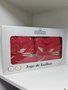 Kit de Toalha de Banho Mafratex Hortência Vermelho
