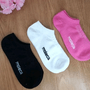 Kit meia Moleca invisível 3 cores Branco+Rosa+Preto