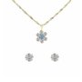 Kit Relógio Champion Prata/Dourado Feminino com Colar e Brincos