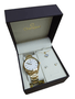 Kit Relogio Feminino Champion Dourado + Par de Brincos com Colar
