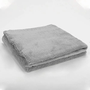 Manta de Microfibra Soft Cinza Bublim Lisa