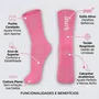 Meia Lupo Sport Nova York Emana Movimento Cano Longo 33-36 / 37-40 Rosa