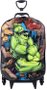 Mochila Infantil 3D Rodinha Tripla Diplomata Hulk