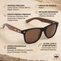 Óculos de Sol Hd Waikiki Brown Polarizado Lentes Marrom