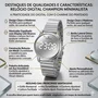 Relogio Champion Digital Feminino Prata Espelhado