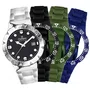 Relogio Champion Original Troca Pulseiras Fundo Preto
