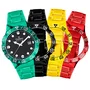 Relogio Champion Original Troca Pulseiras Fundo Preto + Corrente