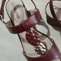 Sandália Comfortflex Casual  Napa Polish Plus/Rum Feminina