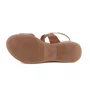 Sandalia Mississipi Berteli Tabaco Feminino Salto Anabela