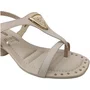 Sandalia Mississipi Bertini Cotton Feminino Bege