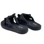 Sandalia Modare Slide Nobuck Feminino Preto com Lacinho Ultra Conforto