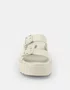 Sandalia Papete Moleca Birken Feminina Branco Off