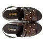Sandalia Quiz Plataforma Casual Feminino Marrom