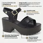 Sandalia Salto Plataforma Quiz Preto