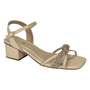 Sandalia soft areia feminina Ana Castela Com Brilho