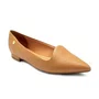 Sapatilha Feminina Bico Fino Flat Vizzano Camel
