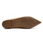 Sapatilha Feminina Bico Fino Flat Vizzano Camel