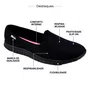 Sapato Actvitta Slip On Feminino Preto