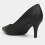 Scarpin Vizzano Salto Médio Bico Fino - Preto