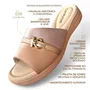 Tamanco Comfortflex Caqui Ouro Feminino