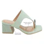 Tamanco Vizzano Salto Bloco Feminino Verde Luna