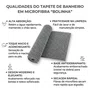 Tapete Bene Ksatex Microfibra Antiderrapante Cinza