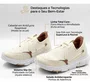 Tenis Comfortflex Casual Feminino Bege
