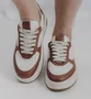Tenis Greena Santorine Casual Feminino Bege/Dourado