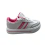 Tenis Infantil Feminino Adrun Slim Kids Branco/Chiclete