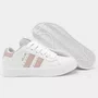 TÊNIS OLLIE SPACE 2 FEMININO CASUAL Branco com Rosa