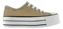 Tênis Street Bege Plataforma Feminino Casual