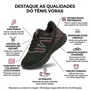 Tenis Vorax Esportivo Feminino Preto com Rosa